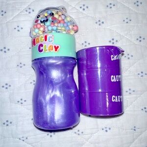 Purple Water Slime Barrel and Shimmer Slime w/ Rainbow Bead Foam Add Ins Bundle